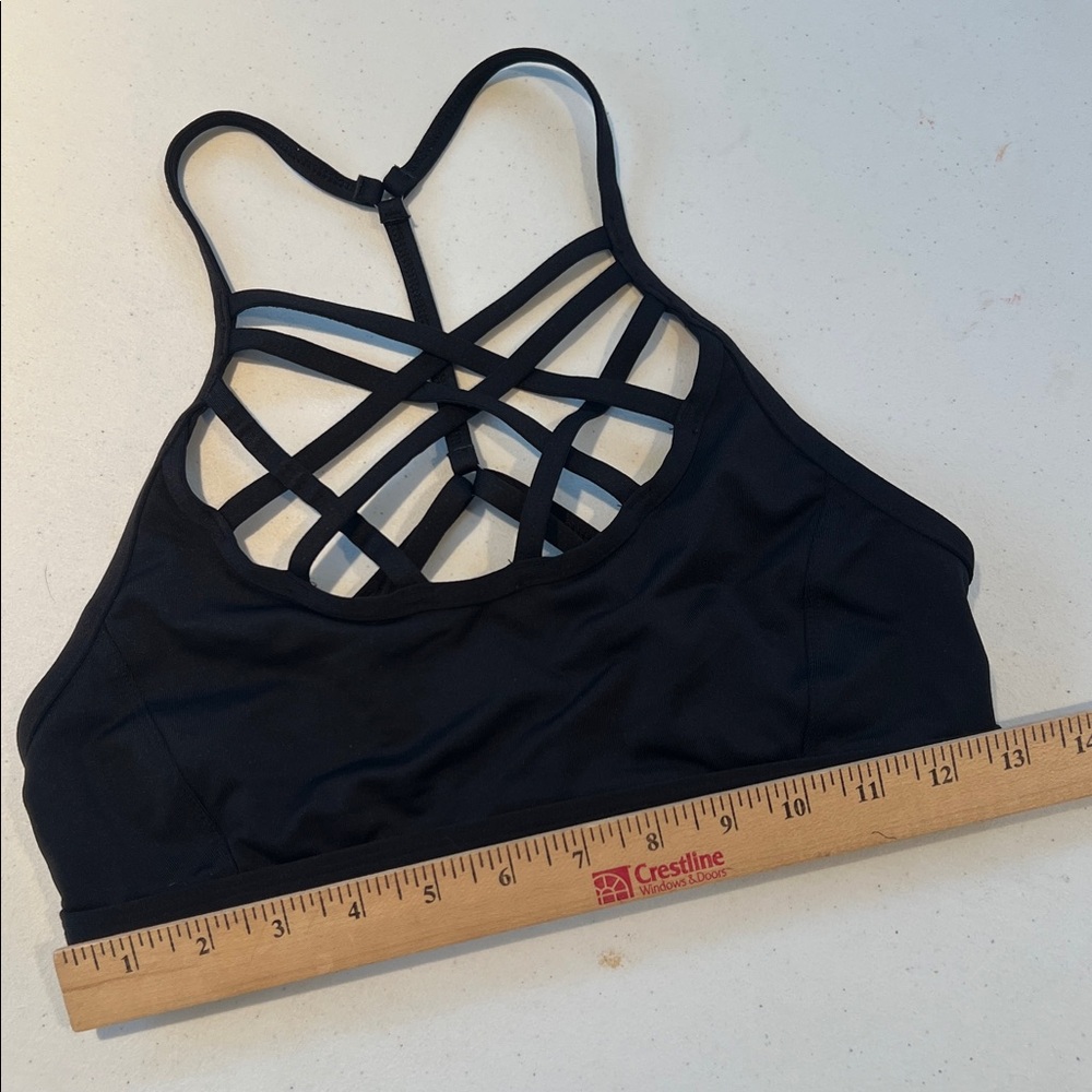 CALIA Inner Power Strappy Caged Neck Padded Activewear Sports Bra Black S - Picture 8 of 9